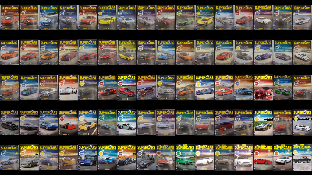 ADATBÁZIS – Panini Supercars Collection full list