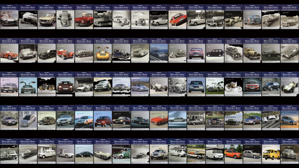 ADATBÁZIS – Mercedes-Benz Offizielle Modell-Sammlung